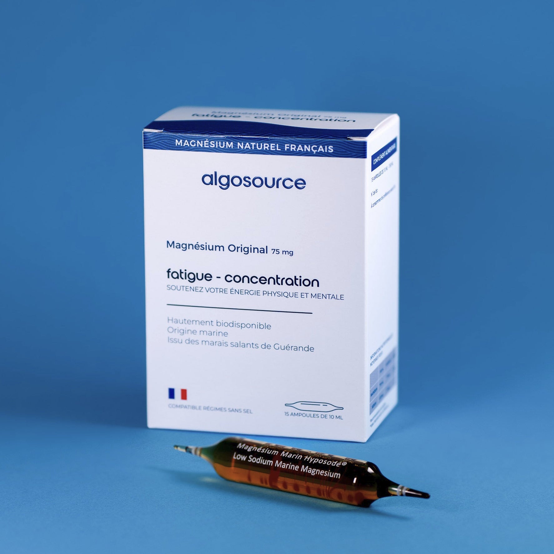 Magnesium sans sel liquide original pour la fatigue et a concentration