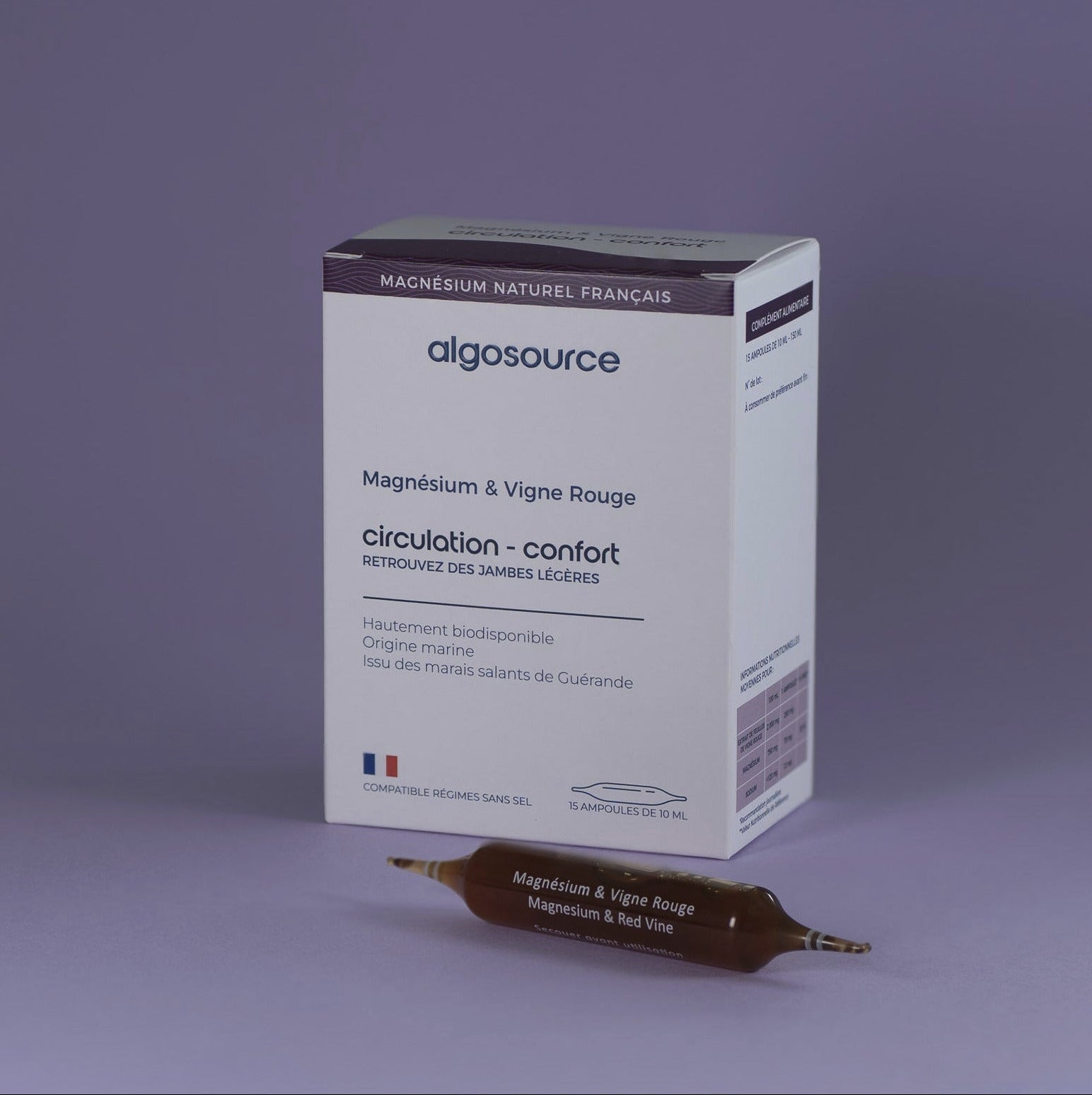 Magnésium et Vigne Rouge naturel liquide pour la bonne circulation sanguine