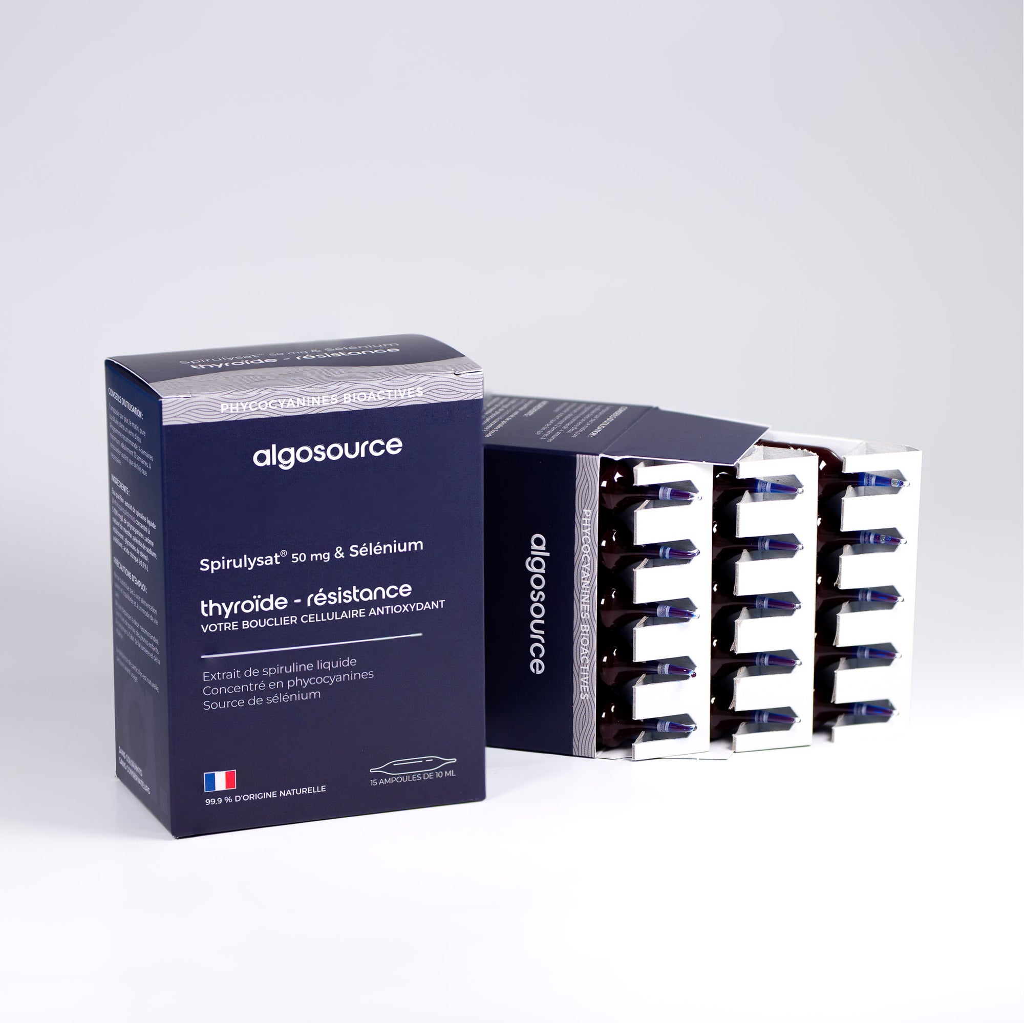 15 ampoules de spirulysat et selenium pour la sante thyroidienne