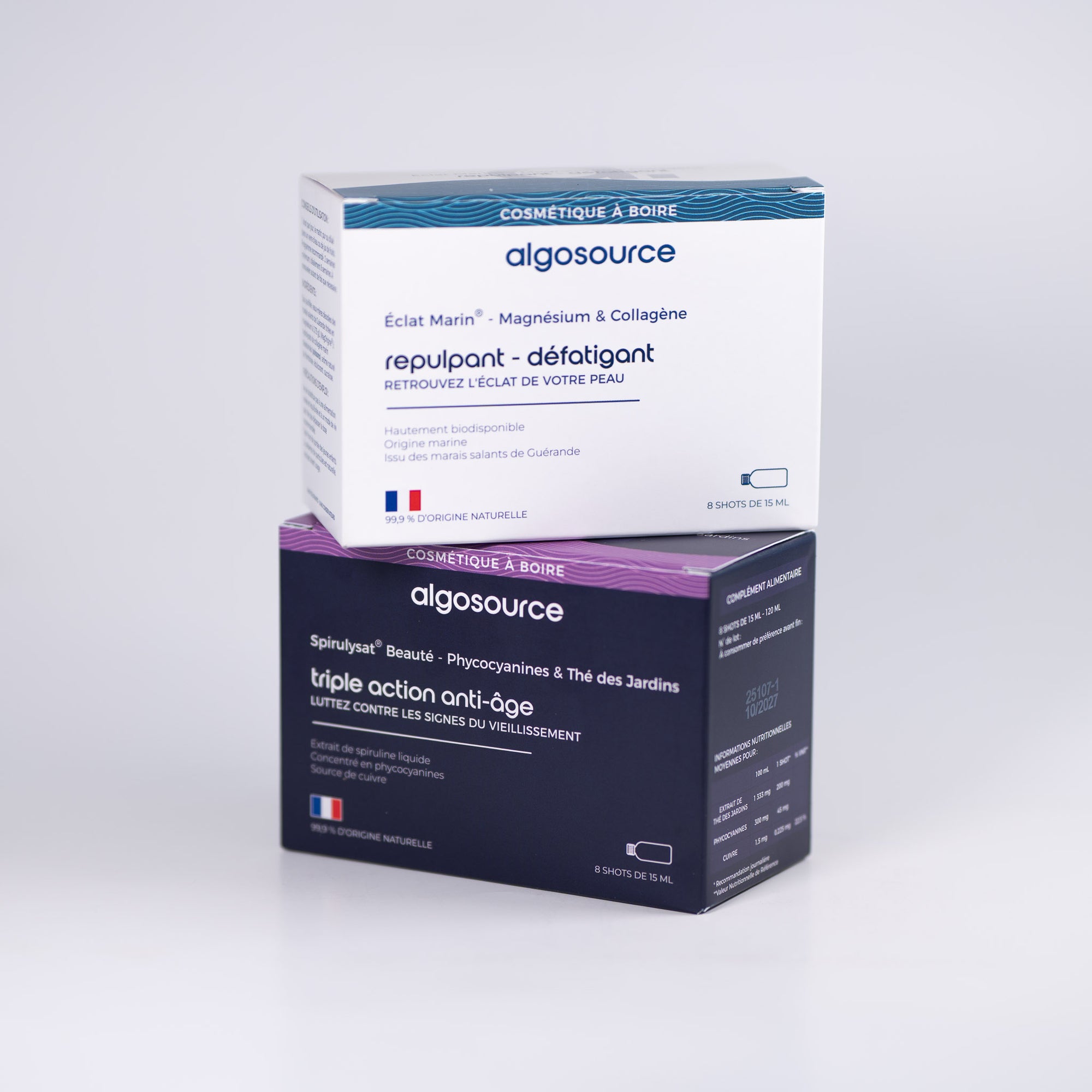 magnesium collagene phycocyanines spirulysat thé des jardins pour une peau eclatante