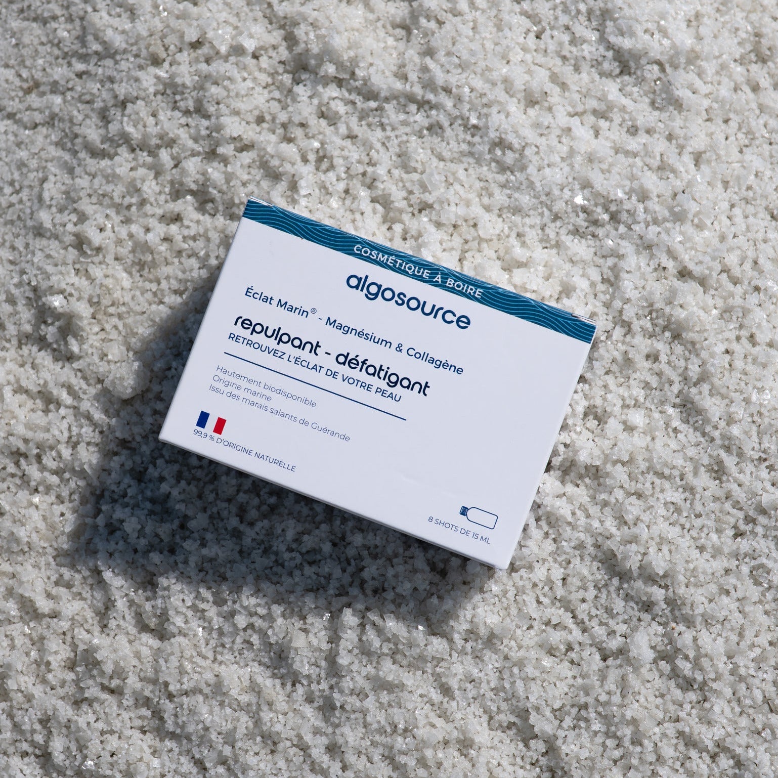 Boite de cosmetique a boire collagene et magnesium marque algosource