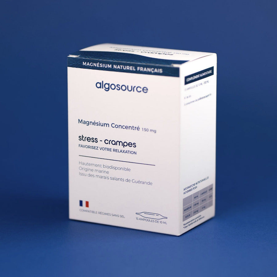 Magnésium marin naturel liquide concentré de guerande pour favoriser la relaxation