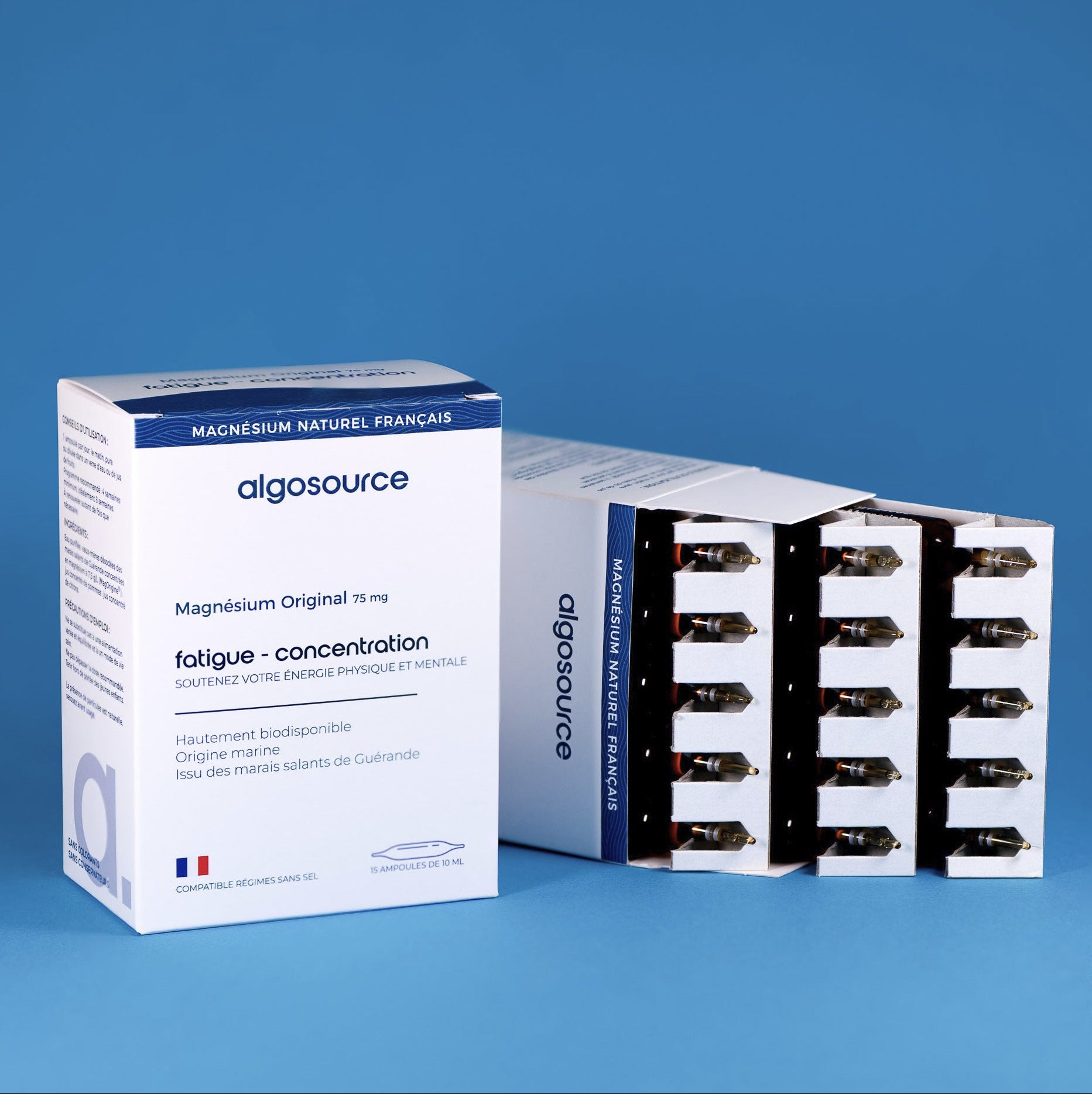 15 ampoules de magnésium de guerande hyposodé de haute tolérance digestive