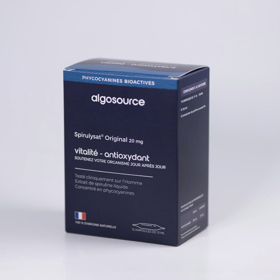 Soutenez votre organisme grâce aux antioxydants naturels de la spiruline bleue de guerande algosource