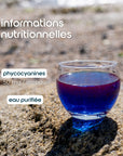 verre spirulysat bleu
