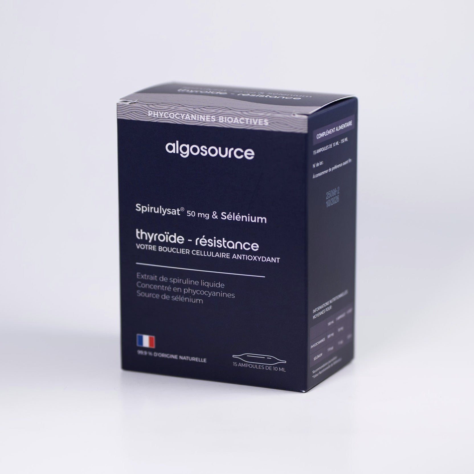 Spiruline bleue phycocyanines antioxydantes d'algosource et selenium contre le stress oxydatif