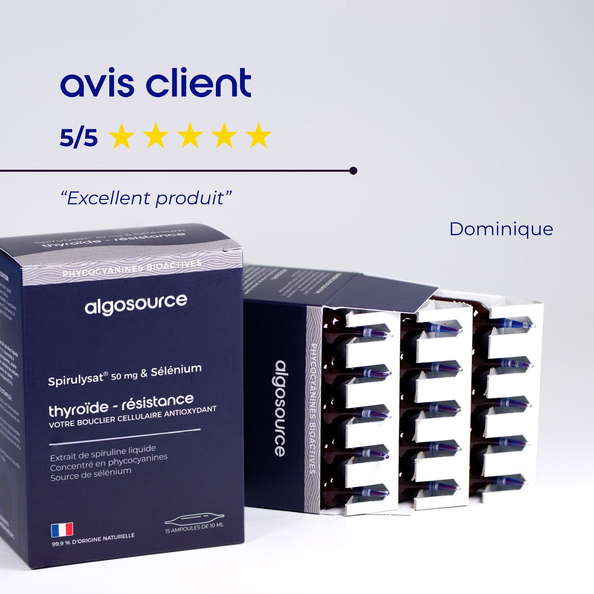 avis client spirulysat selenium excellent produit