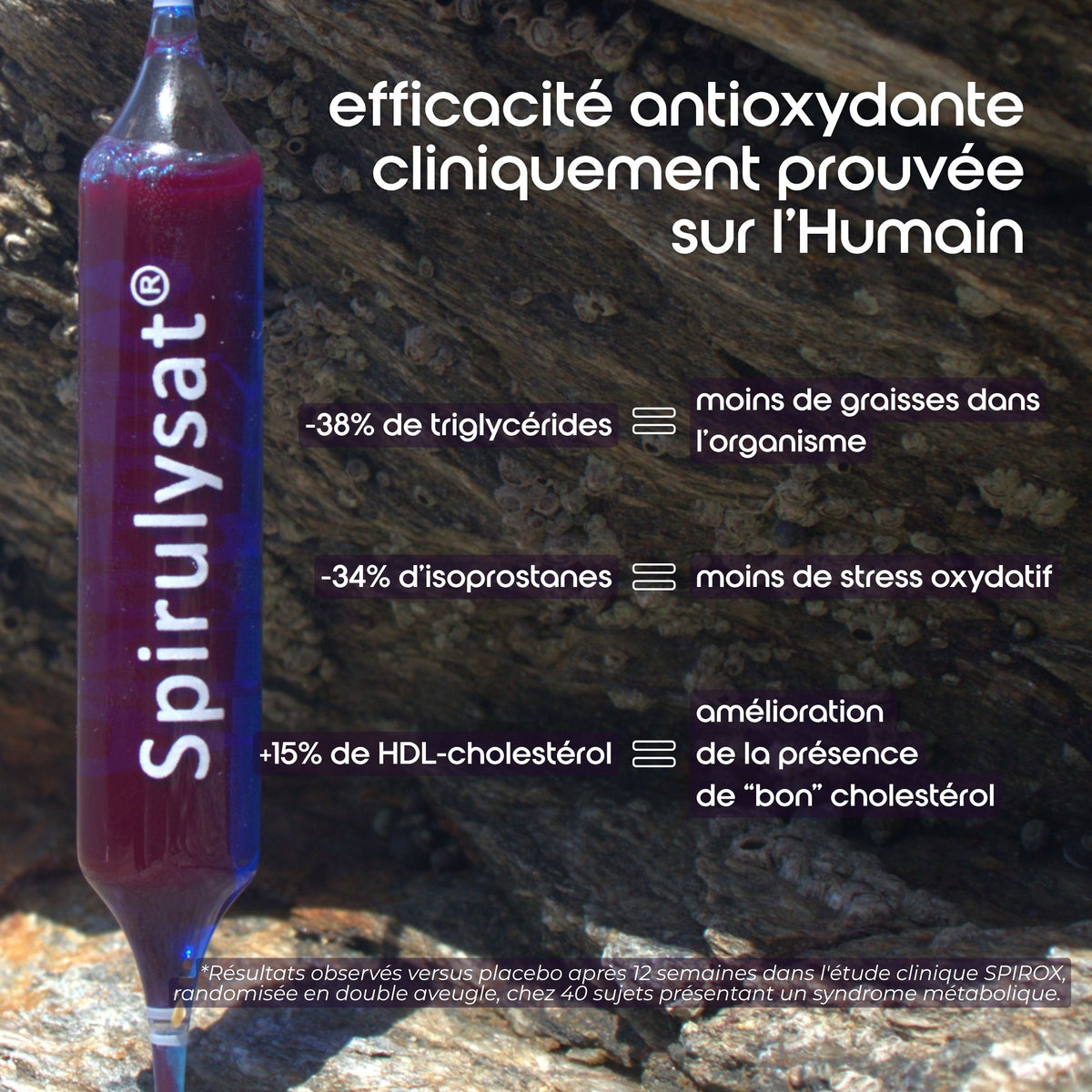 efficacité clinique spirulysat