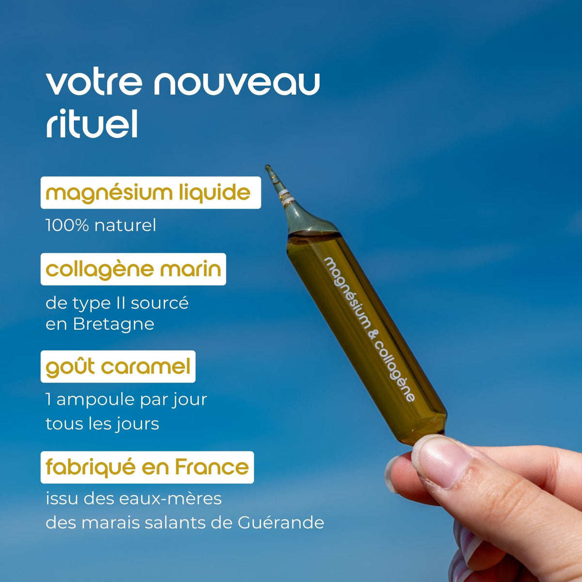 magnesium collagene gout caramel