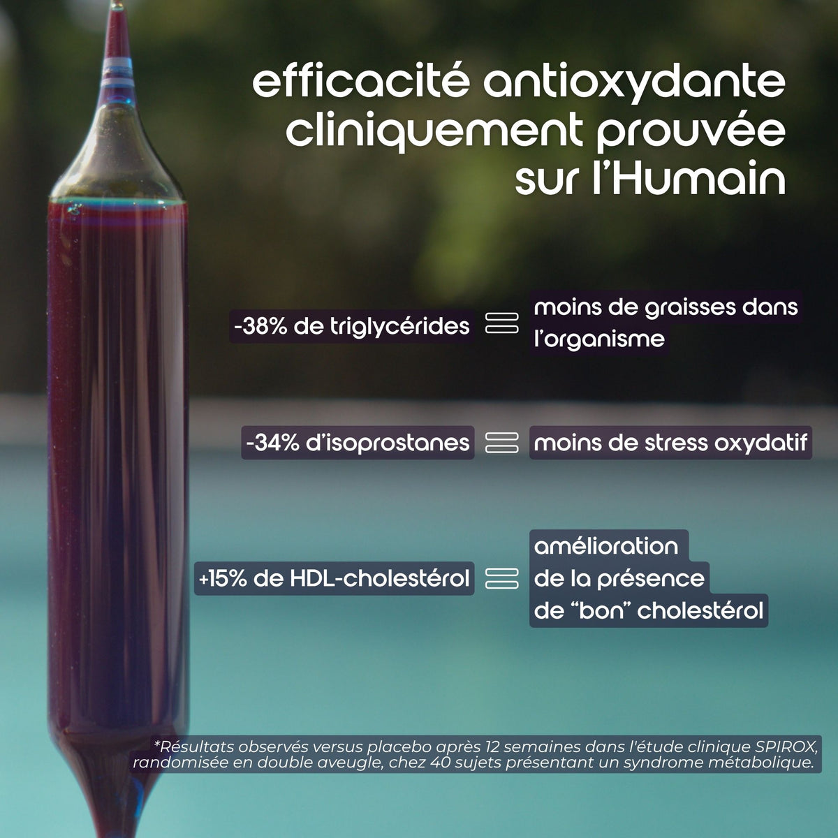 efficacite antioxydante sur l homme