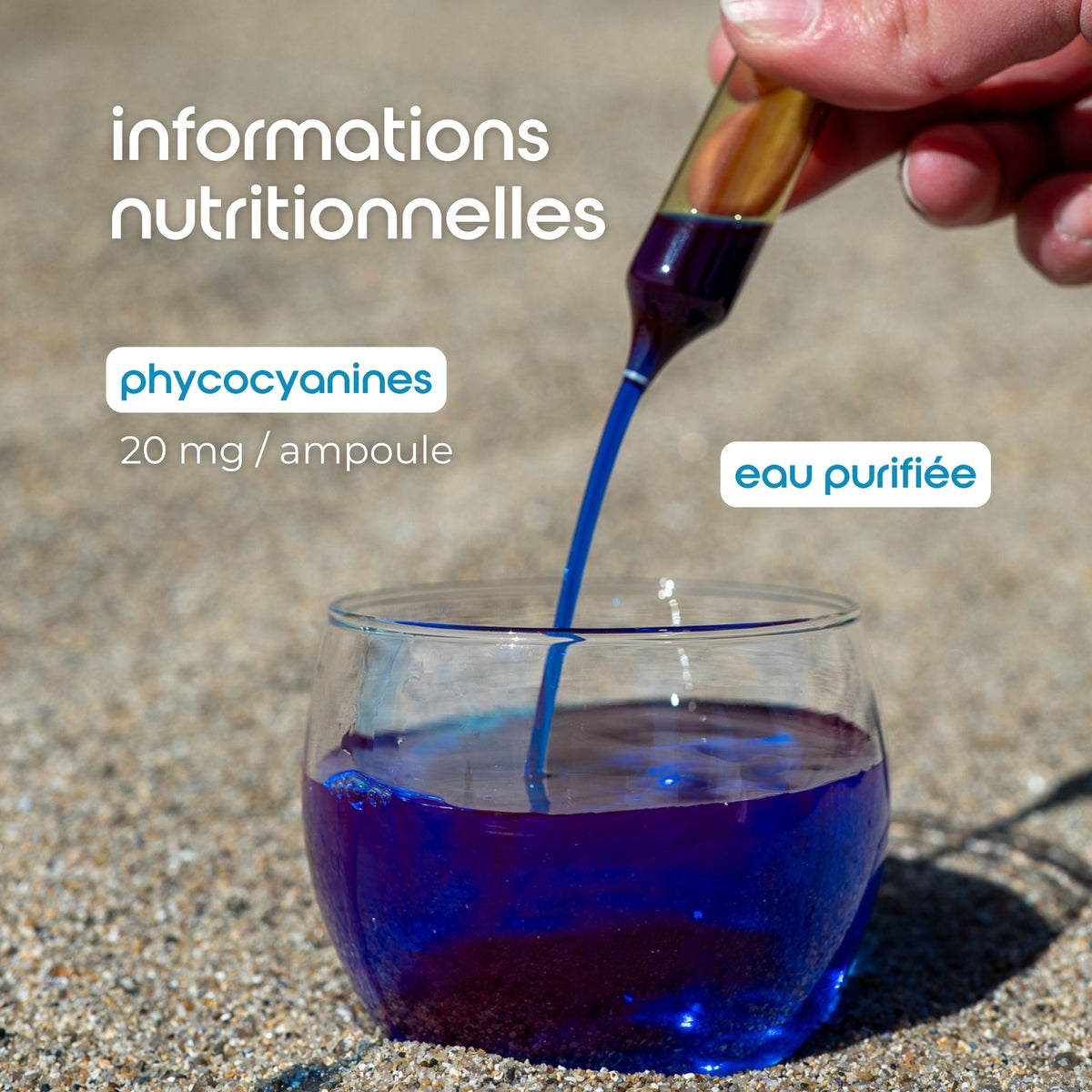 eau pure phycocyanine