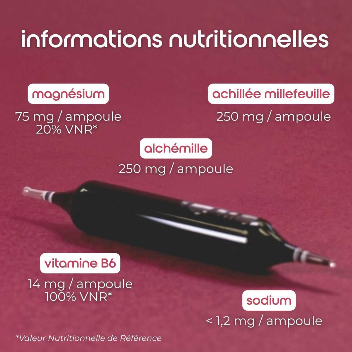 magnesium achillee millefeuille alchemille vitamine B6
